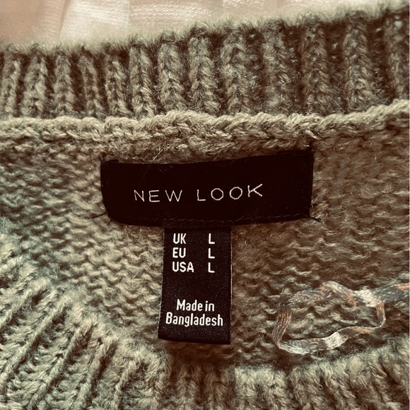 Comfy pullover in olive green from New Look, size L - Picture 2 of 4